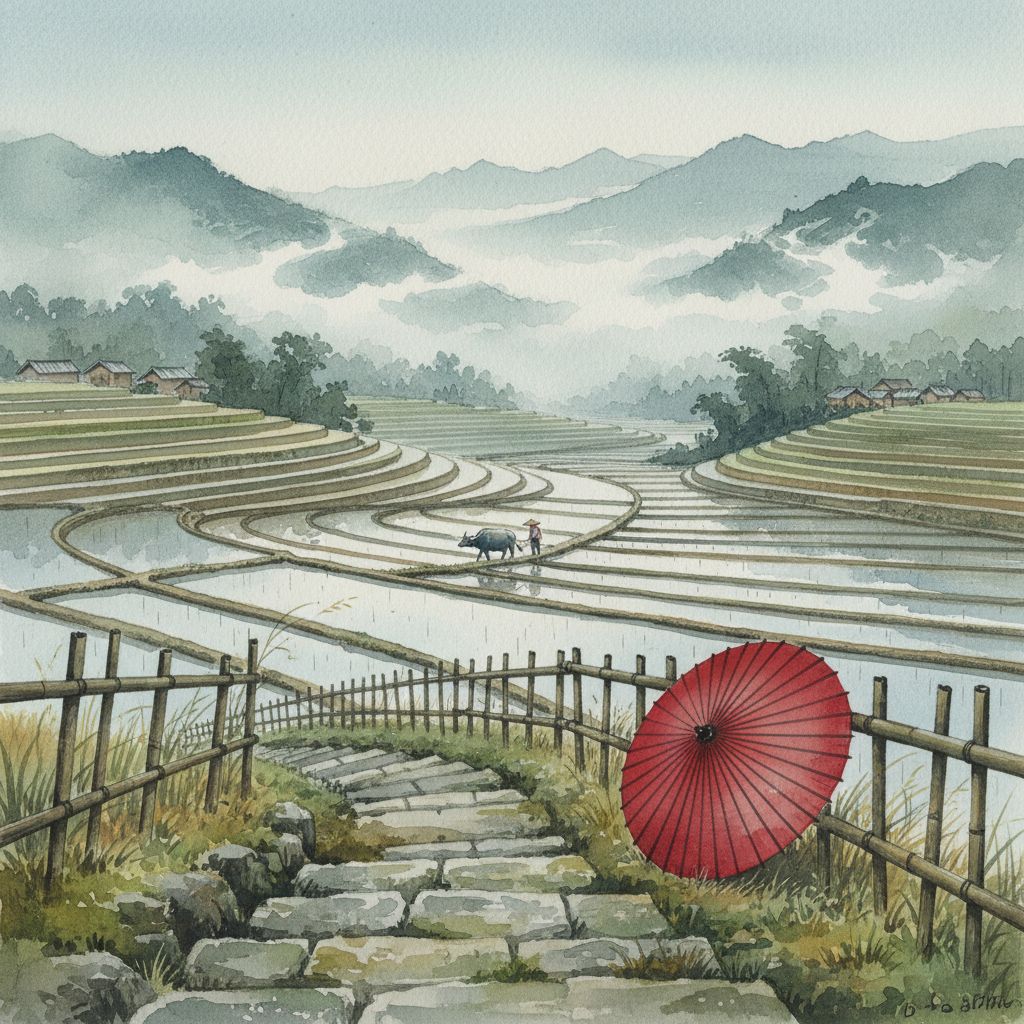 Atmospheric Perspective Watercolor