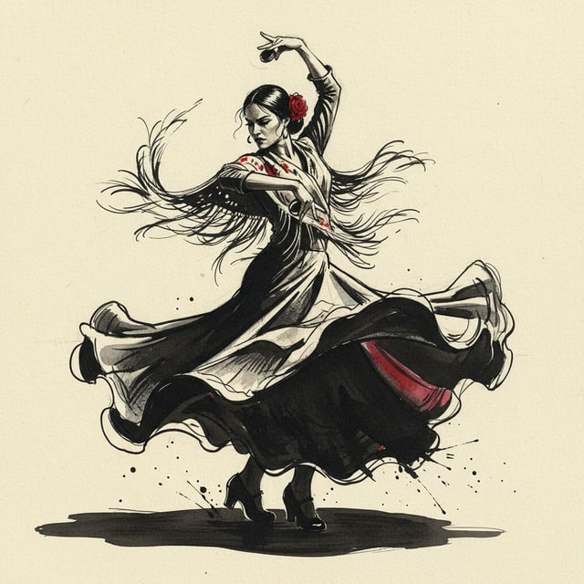 Bold Brush Pen Drawing