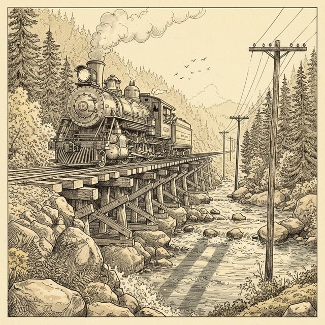 Cross-Hatching Ink Drawing