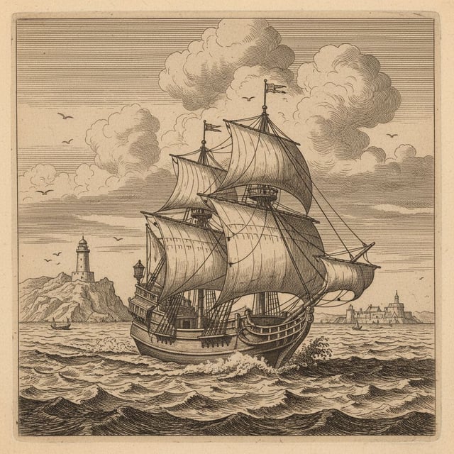 Etching / Engraving Style Illustration