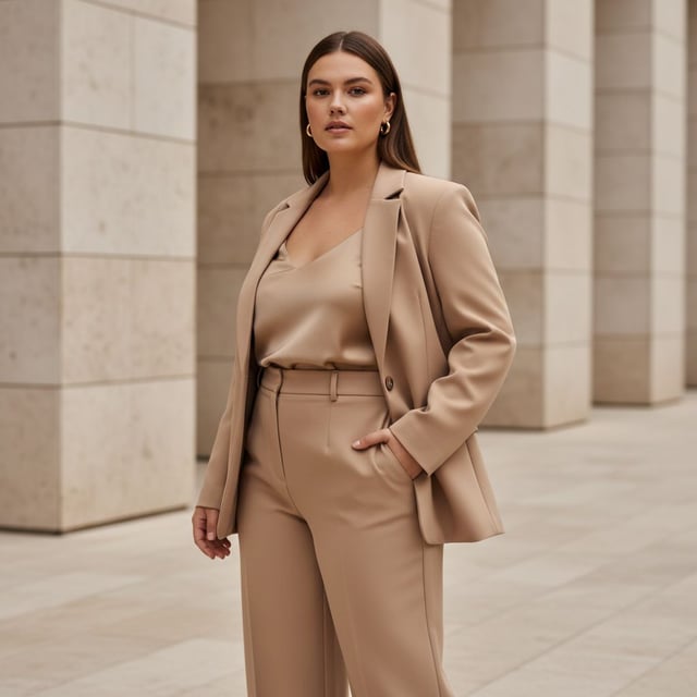 Inclusive Plus-Size Fashion Model Prompt