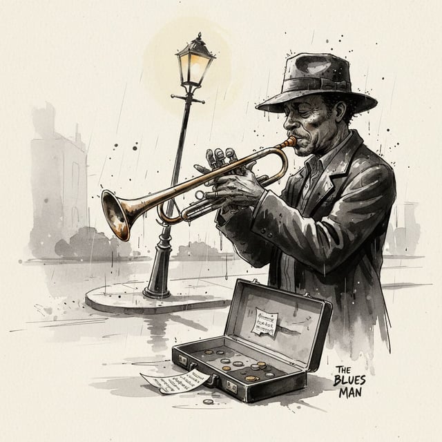 Ink-and-Brush Illustration