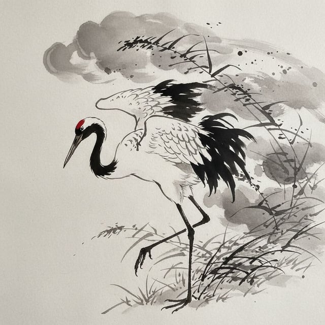 Ink Brush Calligraphic Style