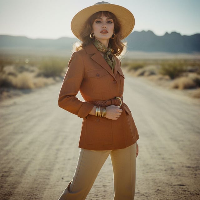 Vintage Fashion Model Shoot Prompt